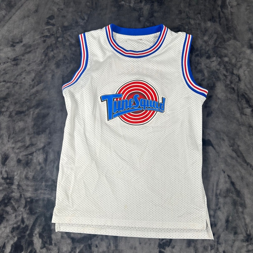 Space Jam Tune Squad‎ Jersey Mens Large White Michael Jordan 23 Basketball Mesh